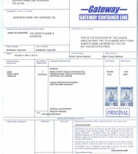 Bill of lading